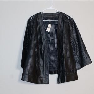 Women's Leather Waist Length Jacket Size 22